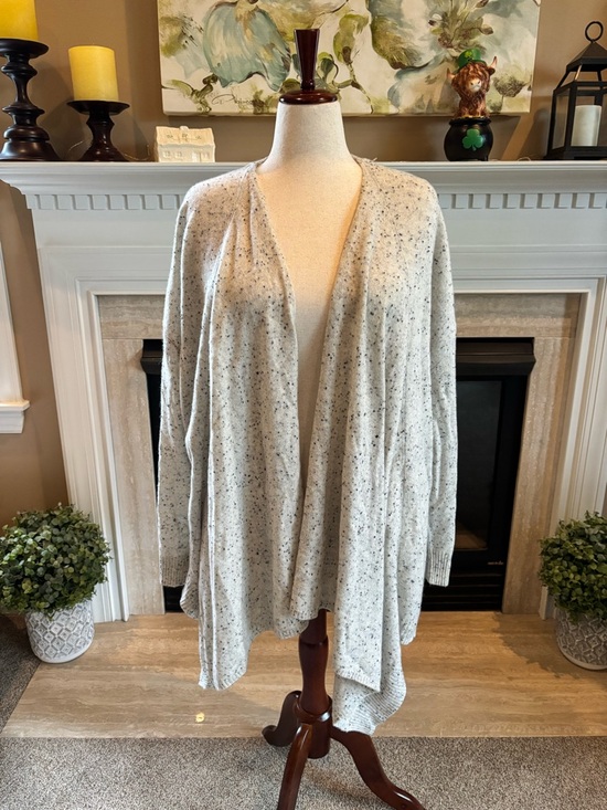 Lord & Taylor Sweaters - *NEW* Lord & Taylor Women’s 100%  Cashmere Cardigan Draped Open Front Size 3XT